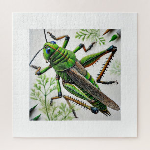 Puzzle Grasshopper in natural environment 251024IREF222 -