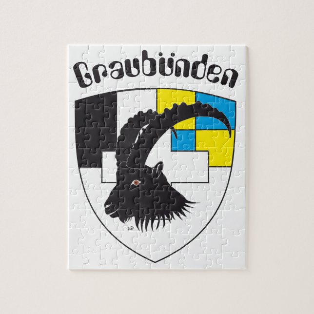 Puzzle Graubuenden Schweiz (Vertical)