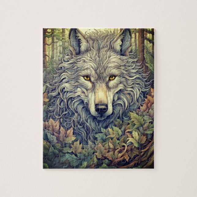 Puzzle Gray Wolf (Vertical)