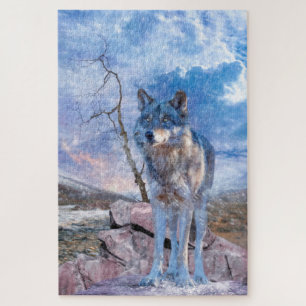 Puzzle Gray Wolf RESPONDE A LA LLAMADA