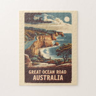 Puzzle Great Ocean Road Ilustracion Australia Viajes de a