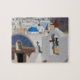 Puzzle Grecia e isla griega de Santorini pueblo de Oia 5