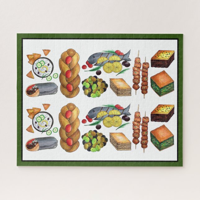 Puzzle Grecia Restaurante de comida mediterránea Grecia D (Horizontal)