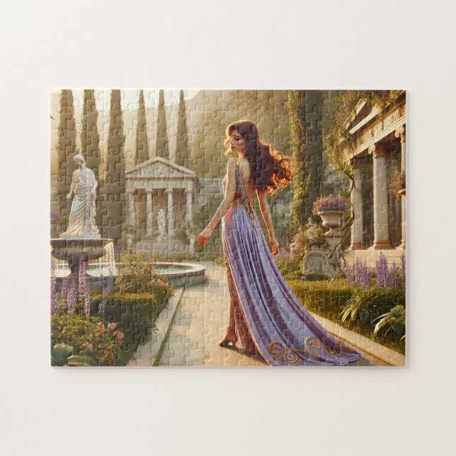 Puzzle Grecian Goddess Fantasy Classical Garden Elegance (Horizontal)