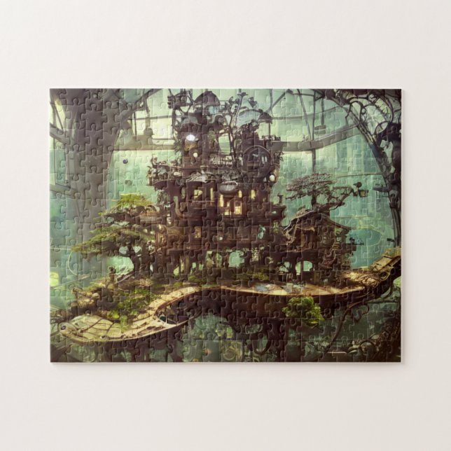 Puzzle Greenhouse Steampunk en la jungla (Horizontal)