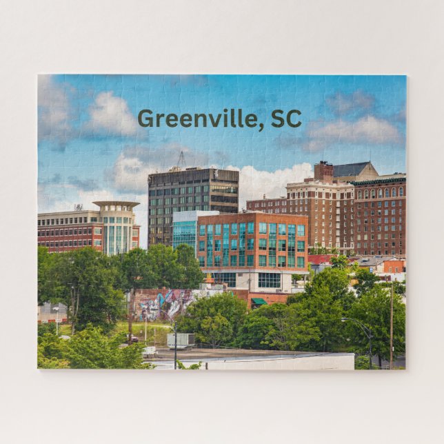 Puzzle Greenville, Carolina del Sur, Edificios del Centro (Horizontal)