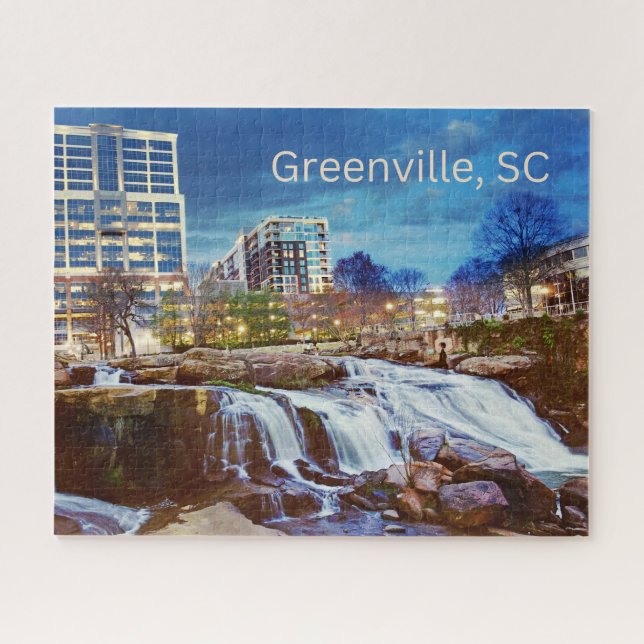 Puzzle Greenville, Centro de Carolina del Sur, Río Reedy (Horizontal)