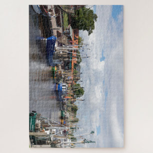 Puzzle Greetsiel Baja Sajonia Alemania Puerto de pesca.  