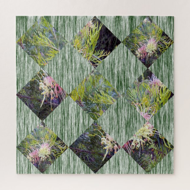 Puzzle Grevillea: Abrazando los patrones de diamantes de  (Vertical)