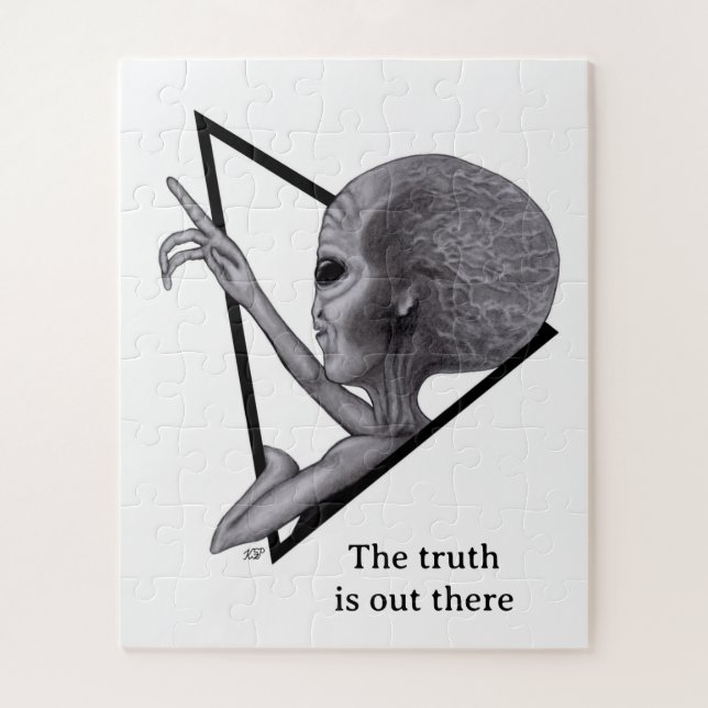 Puzzle Grey Alien, la verdad está ahí fuera (Vertical)
