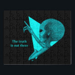 Puzzle Grey Alien, la verdad está ahí fuera<br><div class="desc">Alienígena gris,  la verdad está ahí,  Dibujo a lápiz de fantasía de Krisi ArtKSZP >> Más productos en la categoría de tienda >> Alien >>> La verdad está ahí,  Alien en negro y verde</div>