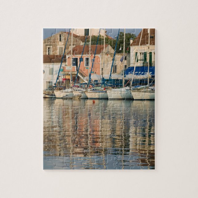 Puzzle GRIEGO, Islas Jónicas, KEFALONIA, Fiskardo: (Vertical)