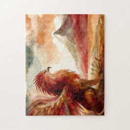 Puzzle Griffin y acuarela de montaña