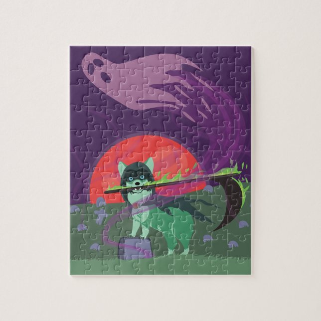 Puzzle Grim Reaper Puppy (Vertical)