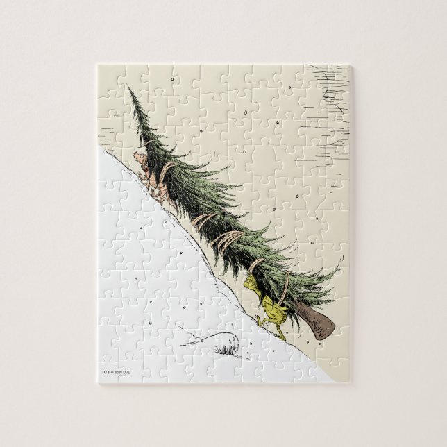 Puzzle Grinch y Max devuelven el árbol de Navidad (Vertical)