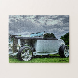 Puzzle Gris Classic Roadster Antiguo Coche