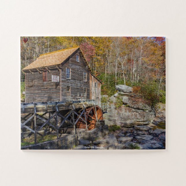 Puzzle Grist Mill Georgia. (Horizontal)
