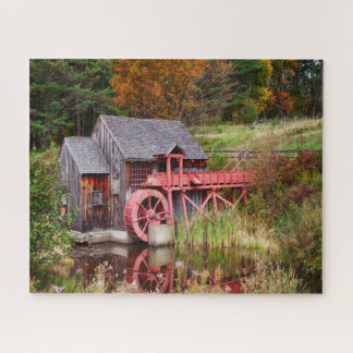 Puzzle Grist Mill Rústico en el Guildhall Vermont