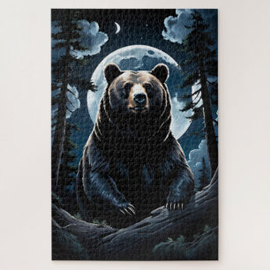 Puzzle Grizzly Bear Forest