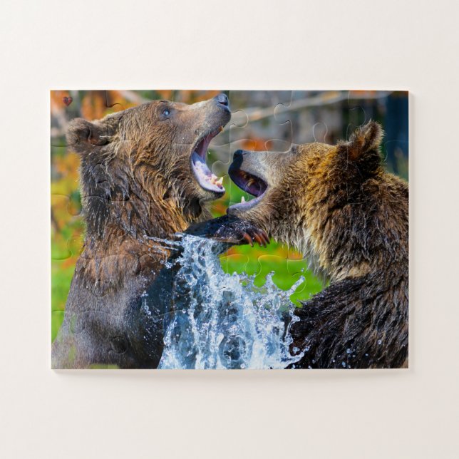 Puzzle Grizzly Bear Wyoming (Horizontal)