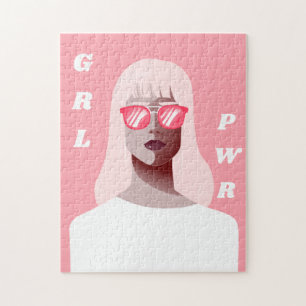 Puzzle GRL PWR Poder Chica de Ilustracion feminista moder