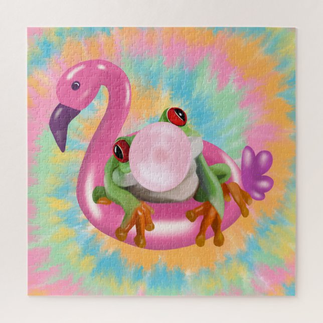 Puzzle Groovy Bubblegum Tejido De Rana (Vertical)
