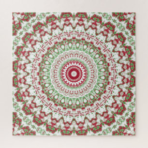 Puzzle Groovy Funky Tie Dye Navidad Boho Hippie Mandala