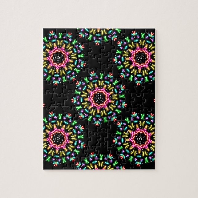 Puzzle Groovy neon (Vertical)