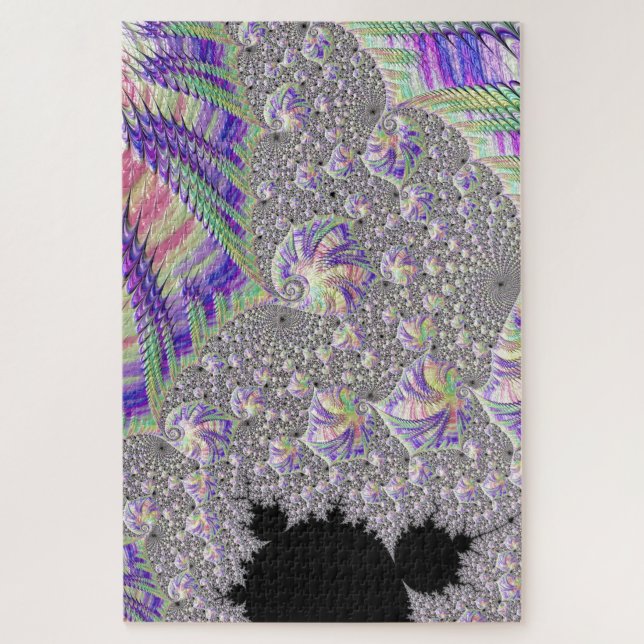 Puzzle Groovy Trippy Funky Psicodélico Arte Fractal (Vertical)