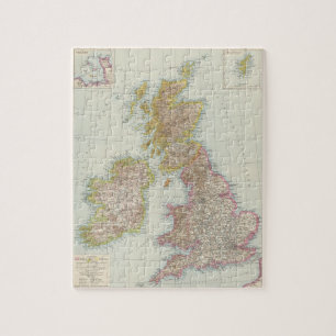 Puzzle Grossbritannien, Irlanda - Mapa del Reino Unido, I