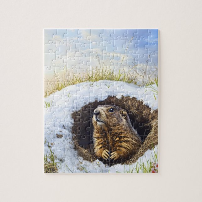 Puzzle Groundhog (Vertical)