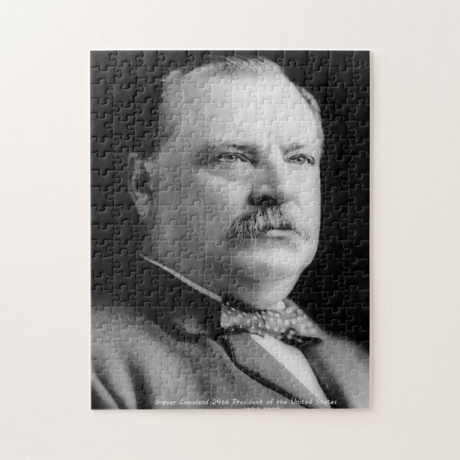 Puzzle Grover Cleveland 22.º Presidente de América. (Vertical)