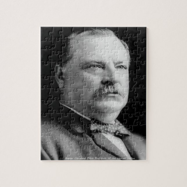 Puzzle Grover Cleveland 22.º Presidente de América. (Vertical)