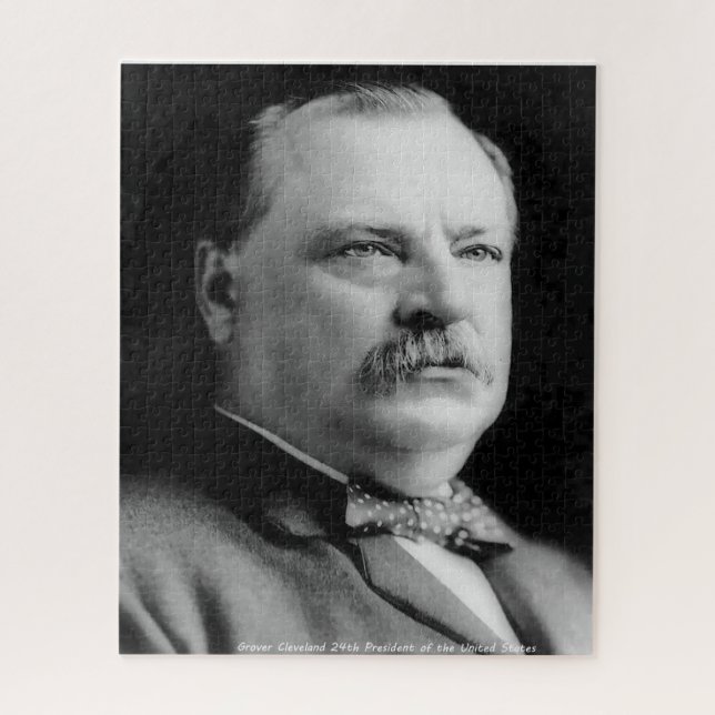 Puzzle Grover Cleveland 22.º Presidente de América. (Vertical)