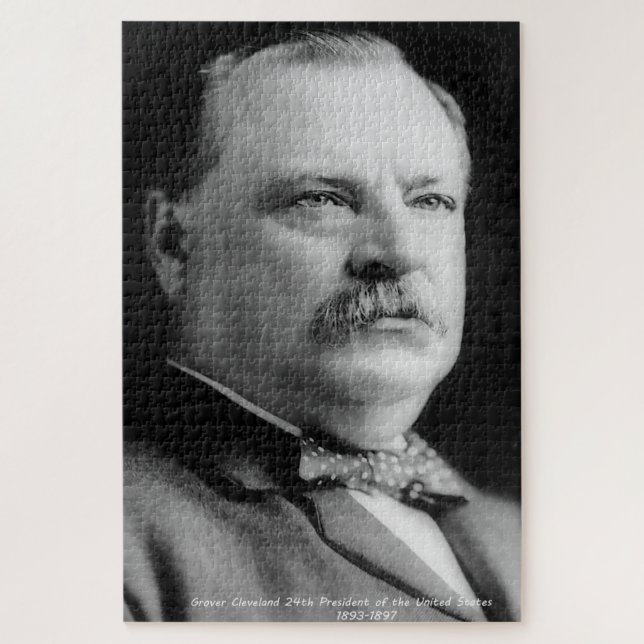 Puzzle Grover Cleveland 24º Presidente de América. (Vertical)
