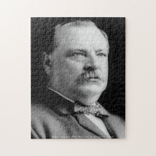 Puzzle Grover Cleveland 24° Presidente de América. (Vertical)