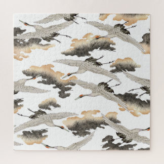 Puzzle Grúa de estilo japonés: diseño elegante.