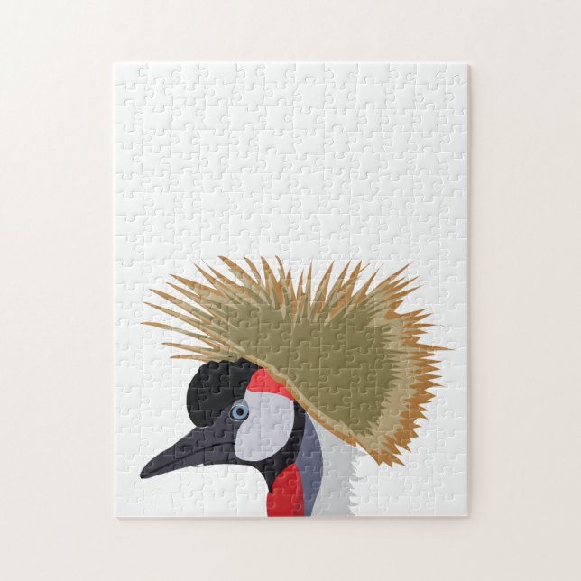 Puzzle Grulla coroninegra  (Vertical)
