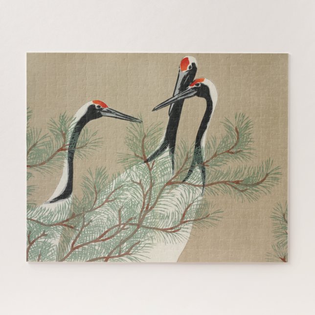 Puzzle Grullas de papel de madera japonesa - Kamisaka Sek (Horizontal)