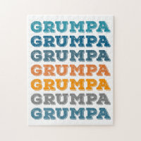 Grumpa | Gracioso Diseño de Texto Retro Abuelo Gru