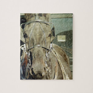 Puzzle Grunge Amish Buggy Horse