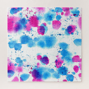Puzzle Grunge Stains Textura de acuarela