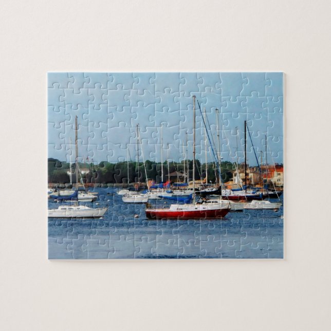Puzzle Grupo de barcos de vela Newport RI (Horizontal)