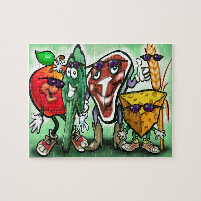 Puzzle Grupos de alimentos (Horizontal)