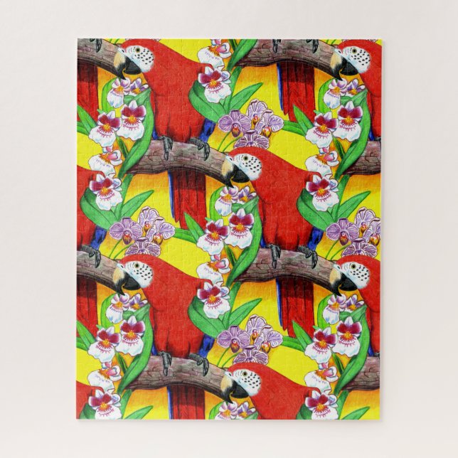 Puzzle Guacamayo rojo (Vertical)