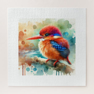 Puzzle Guam kingfisher 310724AREF135 - Watercolor