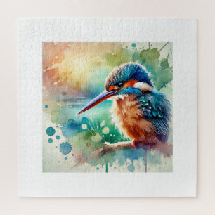 Puzzle Guam Kingfisher Bird 150624AREF120 - Watercolor