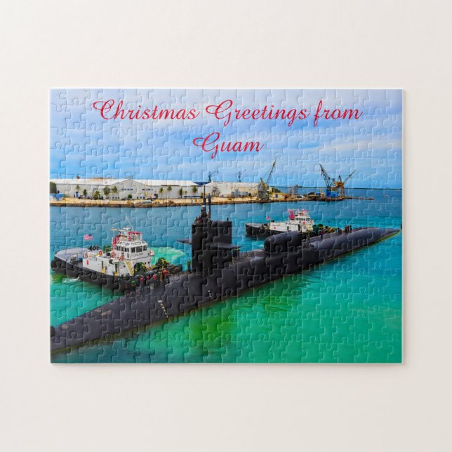Puzzle Guam submarino naval.  (Horizontal)