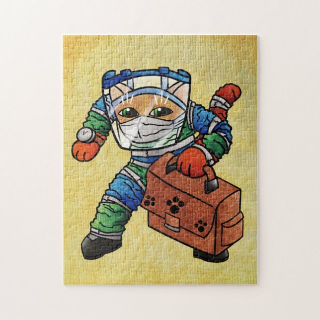 Puzzle Guarda alerta de seguridad (Vertical)