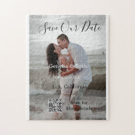 Puzzle Guardar la fecha detalles de código QR de escaneo 